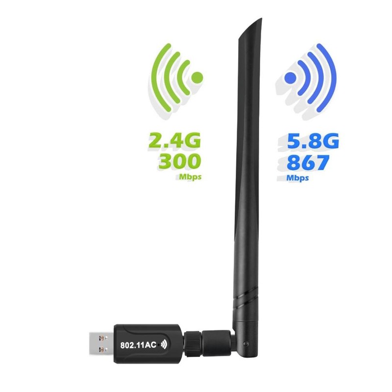 AC1200M 5G Dual Band Network Card WiFi Receiver Transmitter USB