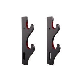 Z-fiber Sword Holder Katana Wall Mount 1 Pair Adjustable Hook Stand Samurai Sword Hanger Lightsaber Demon Slayer Weapon Stand Supports All Swords (2-Tier Pad)