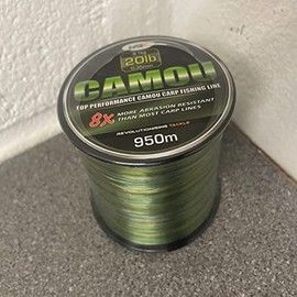 950m Camo Fishing Line Bulk Spool 20lb Carp Pike 9.1kg Coarse NGT Camou