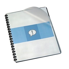 GBC Report / 11 x 8.5" Presentation Covers, Premium Plus Frost Poly, 14 mil , Clear View, 100/Box (2000919G)