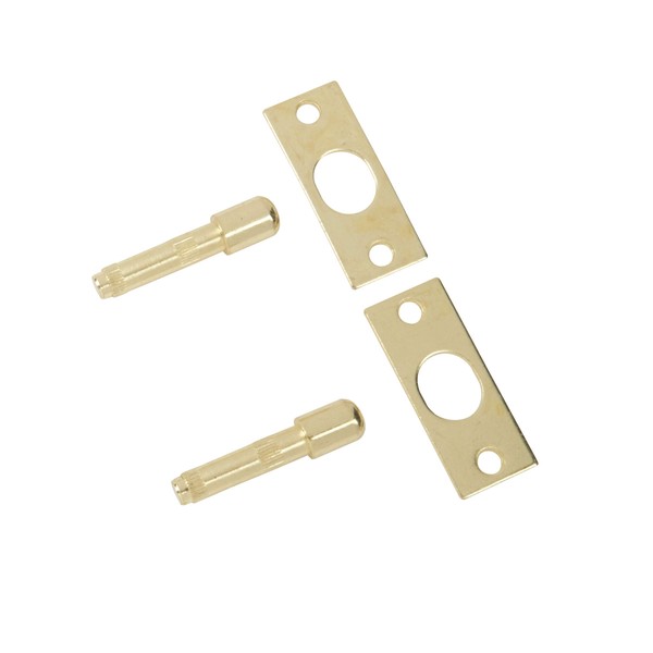 Yale P-125-PB Door Hinge Bolts, Polished Brass Finish, Standard Security, Visi Packed, Suitable for External Doors