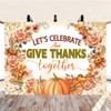 Let's Give Thanks Backdrop Fall utumn Harvest Festival Photography Backdrop