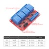 GERUI Pack of 2 4 Channel Relay Module 12 V