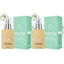 Pack of 2 Moisturising Face Cream with Collagen, Face Cream, Moisturising Cream for Normal to Dry Skin, for Hydration of the Skin and Gentle Moisturising