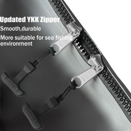 Buffalo Gear Insulated Fish Kill Bag 60x24 In,Leakproof Fish Cooler Bag with YKK Zipper,Large Portable Fish Bag White,Keep Ice Cold More Than 24 Hours (Grey)