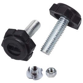 SKIR'CO Furniture Leveling Feet M6 x 21mm Adjustable Round Metal Legs Thread M6 Stem Leveling Foot Nuts Included Pack of 8