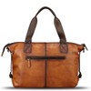 Genuine Leather Messenger Bag for Men Top Handle Handbag Retro