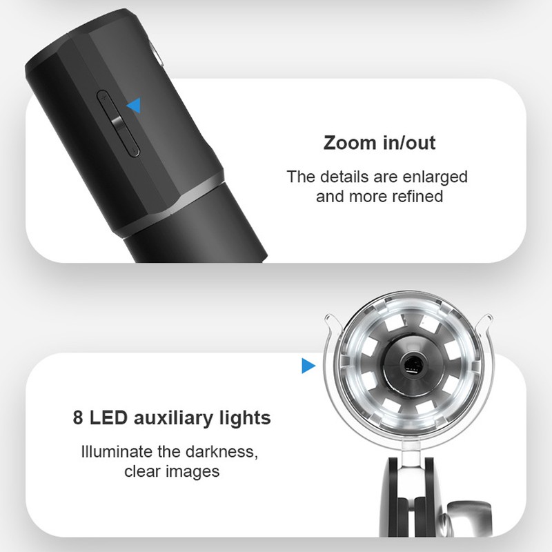 Wireless Digital Microscope 50X to 1000X USB Mini Black Handheld