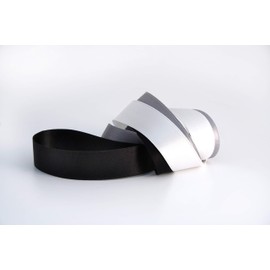 Double Faced Silk Satin Ribbon 1/4" Width / 33 Yards per roll /100% Silk (001 White)