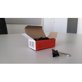 Paper Spring-Tight Clips Office Products 25mm 12pcs Black/Small Office Accessories/Type-for Documets/Kind-Standard/Material-Metal/Colour-Black/Size-25mm