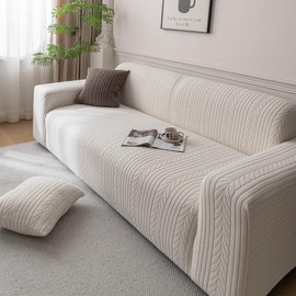 1 Piece Stretch Sofa Cover Washable for 4 Seater Oversized Couch
