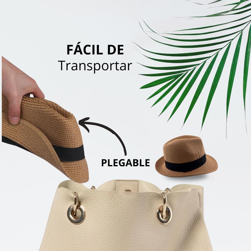 Panama Hat Unisex Summer Hat Beach Hat for Men Women