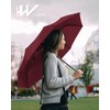 HW CASA Folding Umbrella Windproof, bordeaux