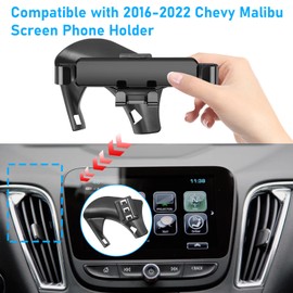 APESER Compatible with Chevy Malibu Phone Holder Mount 2017-2022 for Car Air Vent,Malibu Cell Phone Mount Anti-Shake,9th Gen Malibu Phone Holder Mount-360 Degree Rotation Malibu Vent Phone Stand,Black