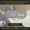 Dasbecan Gray Left Driver Side Sun Visor Compatible with Hyundai
