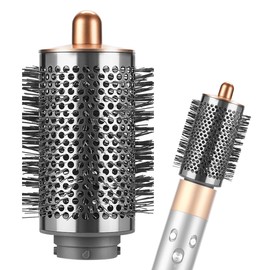 TOSAGE Large Round Volume Brush for DYSON AIRWRAP Dyson Airwrap Multi-Styler Attachment for Large Curls Volume Up Quick Drying HS01, HS05, i.d. Compatible Copper