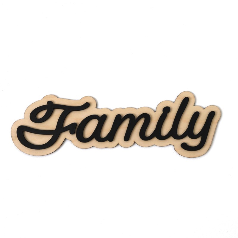 Decorative Word Wall Signs for Home, Inspirational Art Decor (Birch,