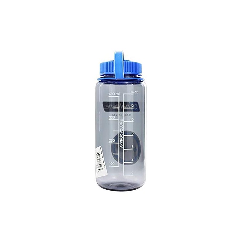 NALGENE TRITAN 16 OZ W/M GRAY W/ BLUE CAP