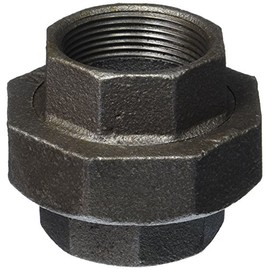 LDR Industries 310 U-112 Union, 1-1/2-Inch, Black