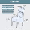 CMAKER Velvet Dining Chair Covers, Stretch Large Chair Slipcover, Spandex