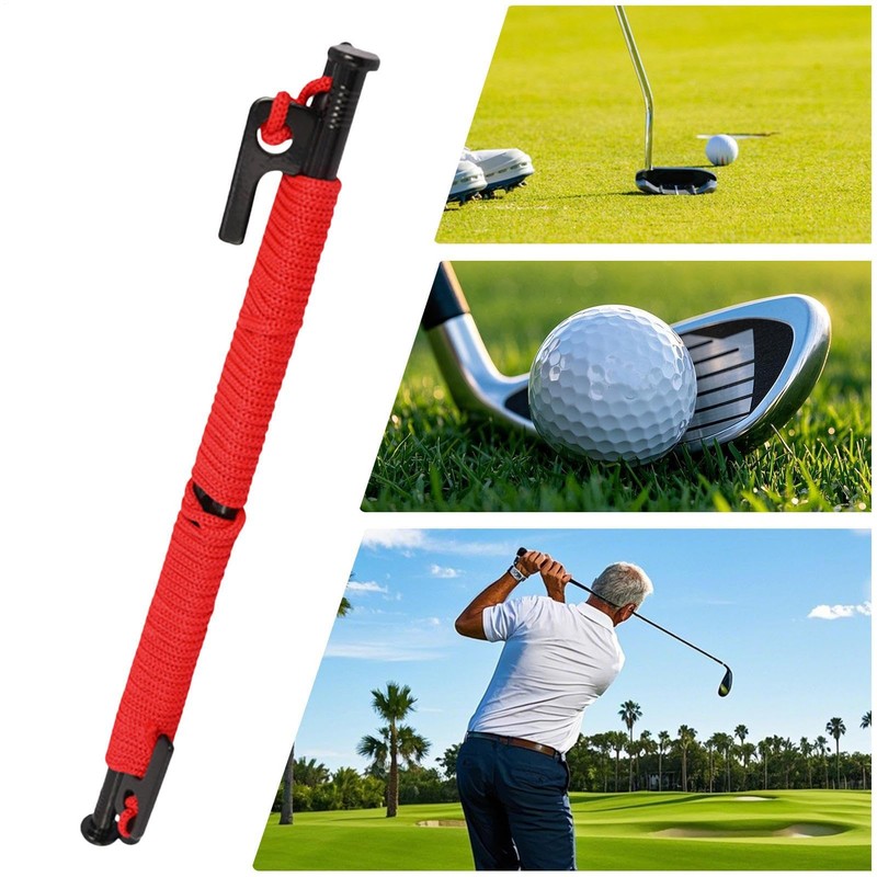 Golf Sticks Alignment Rods,Golf Alignment Stick with Rope - Improve
