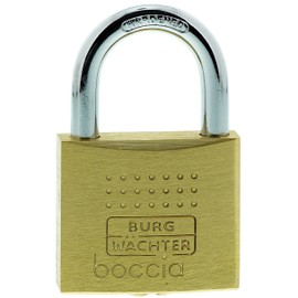 Burg Wächter Boccia 450 40 SB Padlock, 6.5 mm Shackle Thickness, Drilling and Pinch Protection, 2 Keys, 40 mm