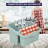 TENLITE Amazing 3 Compartments Plastic Sink Tidy Kitchen Sink Organizer,
