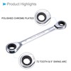 CoCud Double Box End Reversible Ratcheting Wrench, Metric 10 by
