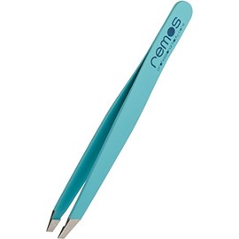 REMOS Professional Eyebrow Tweezers Made of Stainless Steel Turquoise