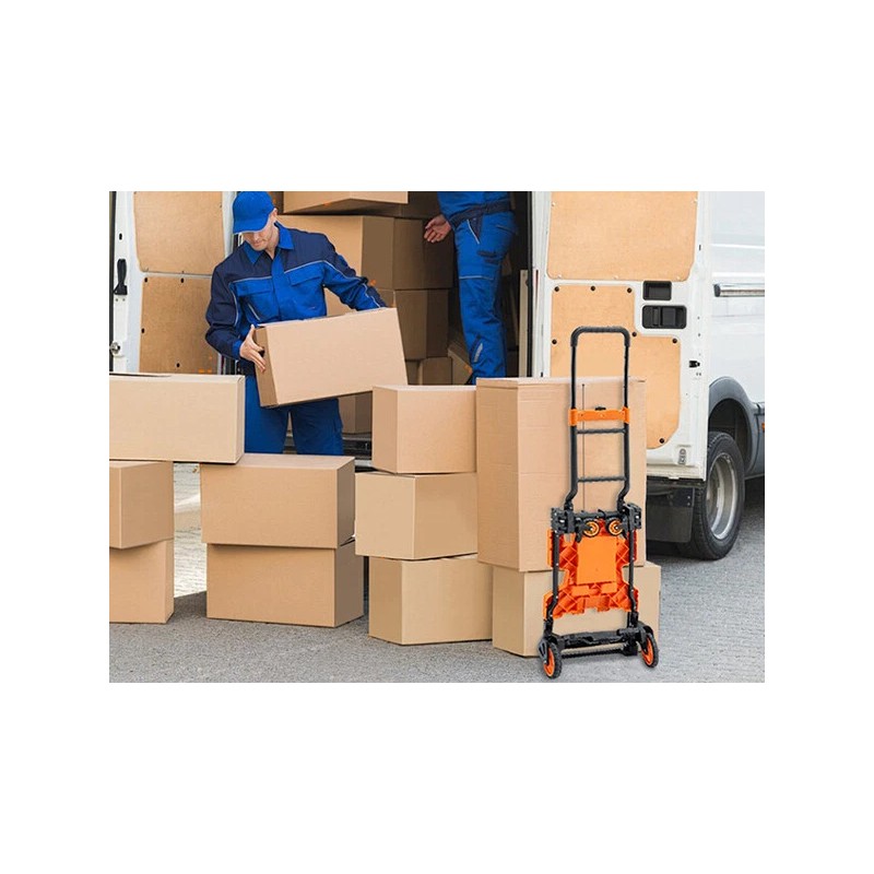 LoJok TECSPACE 2 in 1 Folding Hand Truck, 400 LBS