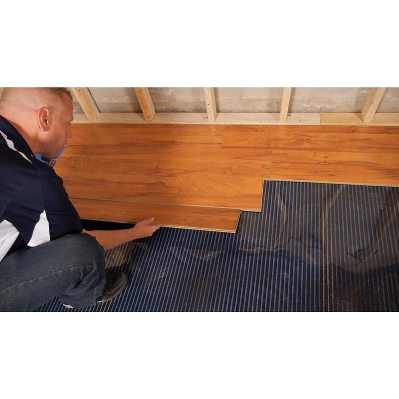 QuietWarmth Float QWARM3x5F240 Radiant Floor Heating Mat for Below Laminate,