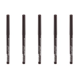 essence LONG-LASTING eye pencil, kajal, 18-hour hold, waterproof, 20 lucky lead, grey, defining, long-lasting, microplastic-free, pack of 5 (5 x 0.28g)