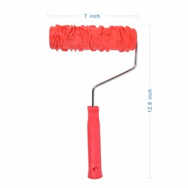 Nichiyo 7'' Pattern Paint Roller Texture Roller for Walls Furnitures and Floors Decoration Art Paint DIY Tool(EG129T)