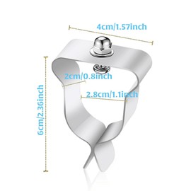 ZIXIANGKEJI 5pcs Window Cover External Spring Clip Window Screen Clips Supplies Steel Basement Window Well Covers for Courtyard Exterior Window Wells(K61-5)