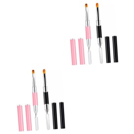 Healeved 4pcs Nail Art Pen Gel Glue Kit Nail Extended Pen for Professional Diy Manicure