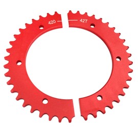RUIQIMOTO Split Sprocket 42 Tooth Aluminum 420 Chain Universal Powersports Parts for Predator 79cc 98cc 100cc196cc 212cc 301cc 389cc 420cc 2.8hp 3.0hp 6.5hp 7.0hp 13hp 15hp Go Carts and Mini Bikes