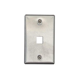 Networx Keystone Wall Plates (1 PORT, STAINLESS STEEL)
