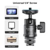Kaitezenz Mini Ball Head, Panoramic Camera Tripod Head with 1/4"