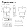 8-Pack Rocker Toggle Switch with Light 12V DC ON/Off SPST