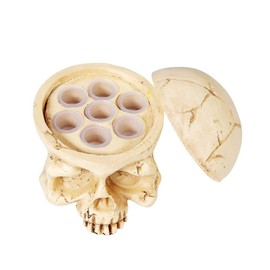 Tattoo Ink Cup Holder,New Star Tattoo 7 Holes Hard Skull Resin Tattoo Ink Cap Cup Holder Stand For Tattoo Supplies Permanent Makeup Tattoo Kit Tattoo Accessory