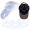 FINGERINSPIRE 24 PCS Plastic Baseball Cap Insert Shaper 4.3x12.1inch Transparent