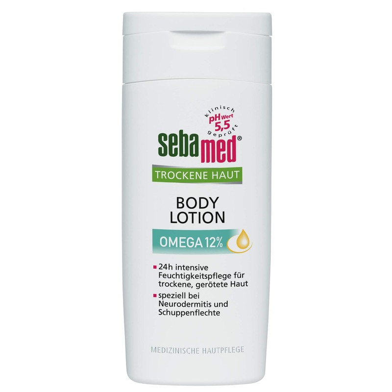 Sebamed dry skin omega 12% body lotion, noticeably relieves skin
