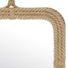 Stonebriar Small Square Rope Mirror for Wall, Light Weight, Rustic