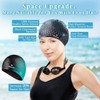 2 Pack Unisex Silicone Swim Cap for Women Men, Large