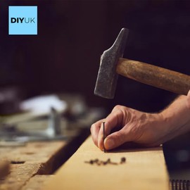 Galvanised Annular Ring Shank Nails Length: 50mm (Pack of: 100) Bright Zinc Coating for Secure Wood DIYUK