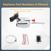 Narcilors Universal Turn Signal Switch 12V 7 Wires with Mounting
