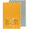 Jubilee Danica Kitchen Towel Set of 2-100% Cotton Camp Out