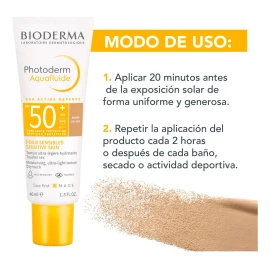 Bioderma Photoderm Max Aquafluido Tono Dorado Spf50+, 40ml