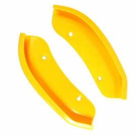 Riloer 2 pc Left and Right Front Bumper Lip Protector Covers, Front Bumper Lip Splitter Spoiler Guard Cover, Compatible with Dod-ge Challenger SRT Hellcat 2015-2021, Yellow