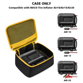 Gleegi Tire Inflator Bag Compatible with NOCO AIR10/AIR15/AIR20, Carrying Case Storage Holder Organizer for Portable Air Compressor Pump